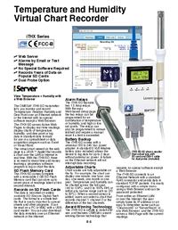 Thumbnail of document Data Sheet - ITHX-SD-2 Chart Recorder for Temperature & Humidity
